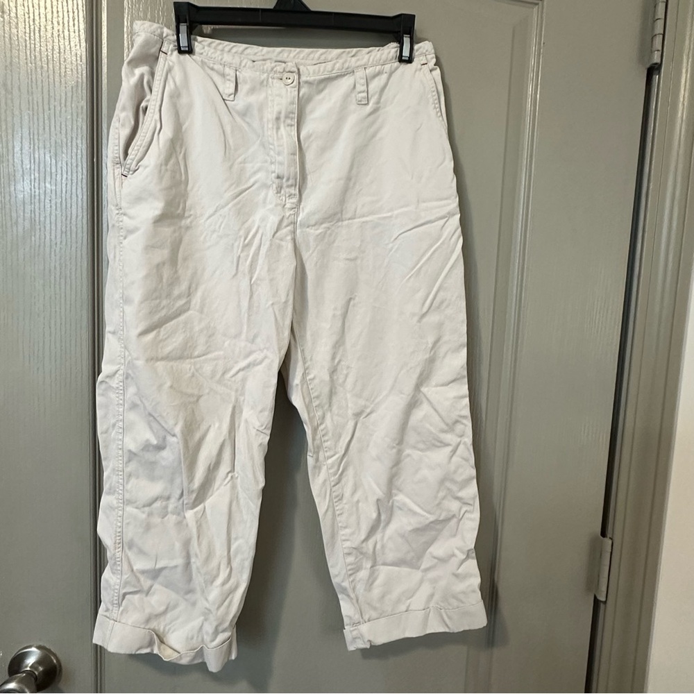 Lauren Ralph Lauren Women Cream Chinos Casual Outdoors Y2K 6 100 Cotton